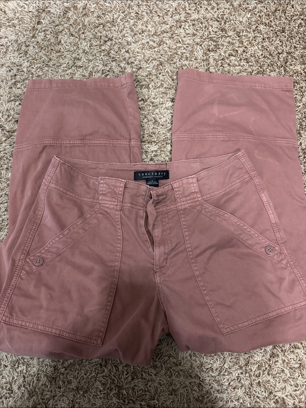 Sanctuary Wide-Leg Jeans in Dusty Rose